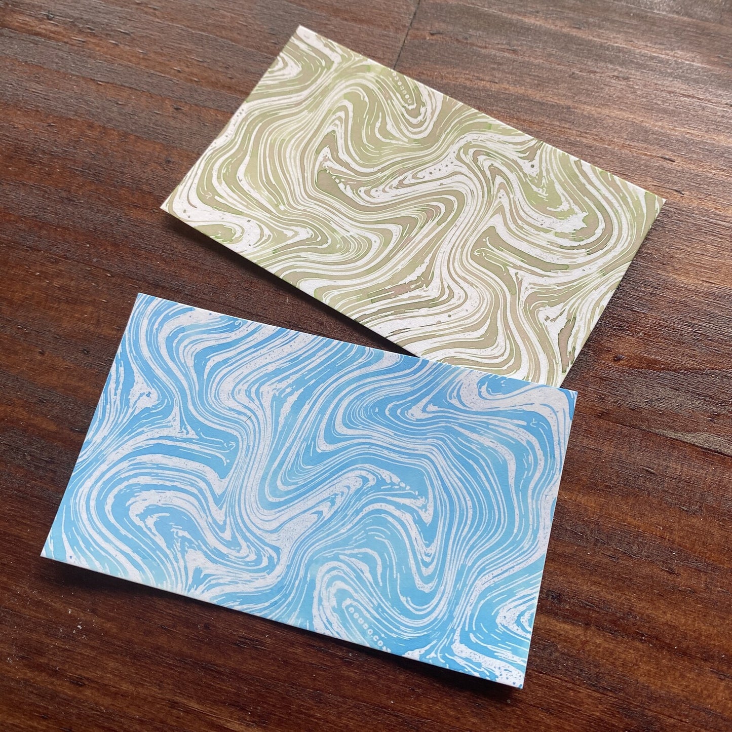 Marbled Pattern Colouring Ink Swatch Cards