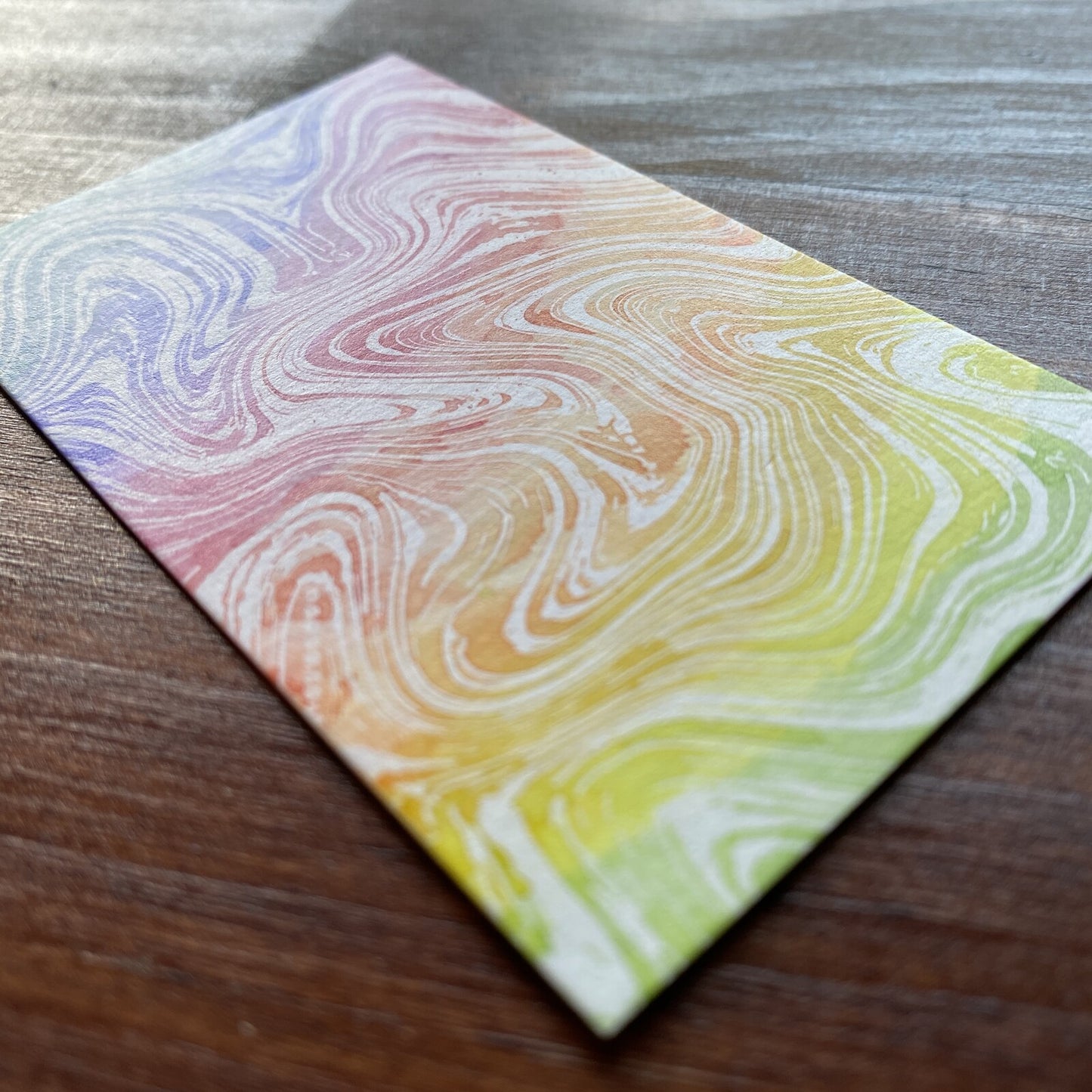 Marbled Pattern Colouring Ink Swatch Cards