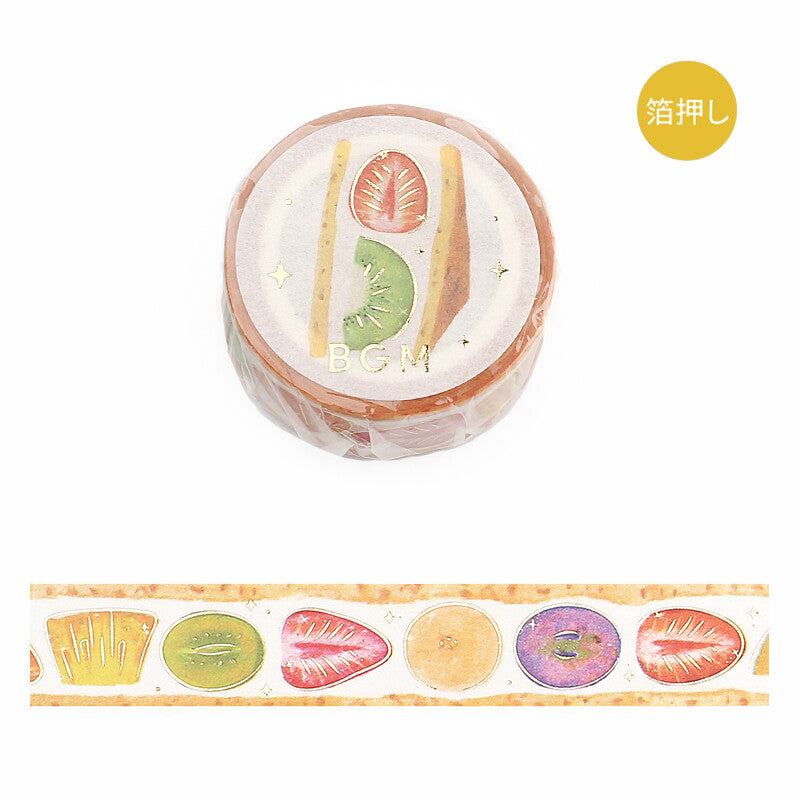 Fruit Sandwich Foil-Stamped Masking Tape - Fruit