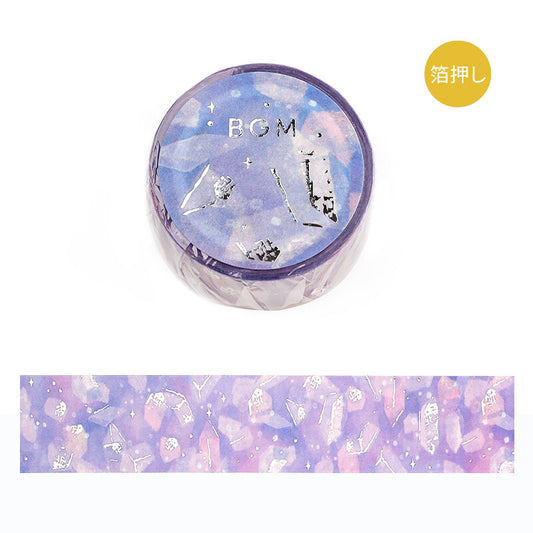 Dreaming Landscape Foil-Stamped Washi Tape - Gemstones