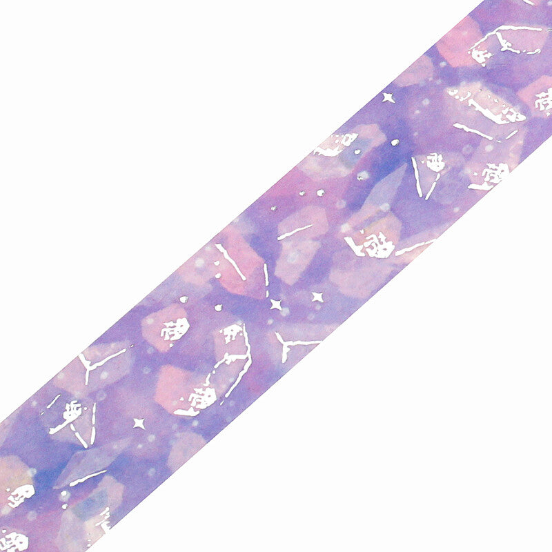 Dreaming Landscape Foil-Stamped Washi Tape - Gemstones