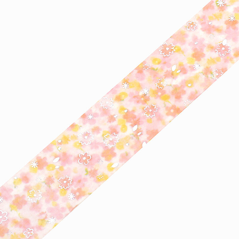 Dreaming Landscape Foil-Stamped Washi Tape - Cherry Blossom