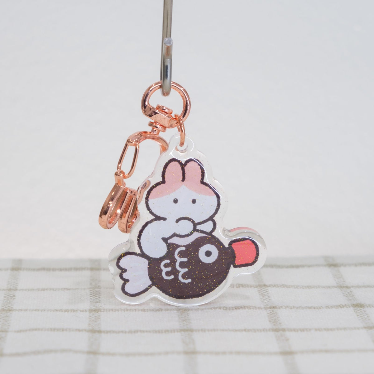 Bunny with Soy Sauce Keychain