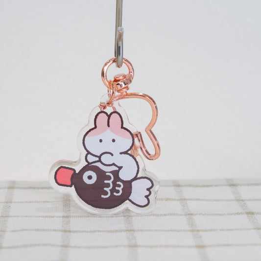 Bunny with Soy Sauce Keychain