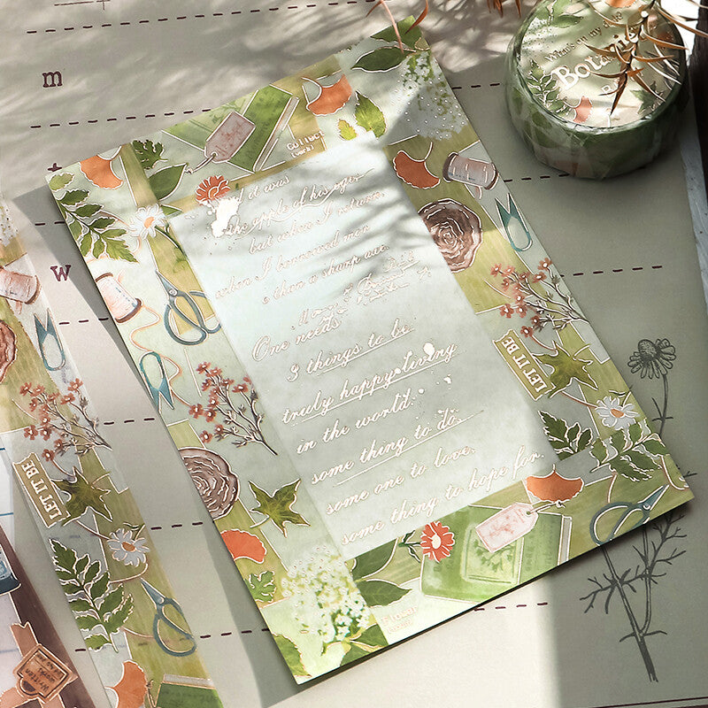 My Desk Foil-Stamped Washi Tape - Botanist