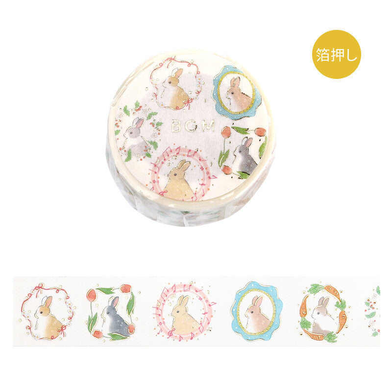 Rabbit Country Foil-Stamped Washi Tape - Frame