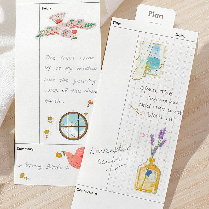 Single-Flower Vase - Holographic Foil Stamped Clear Tape