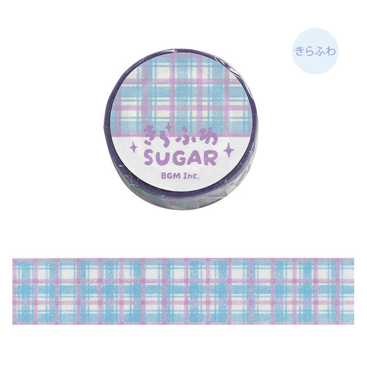 Kirafuwa Sugar Masking Tape - Check Blueberry