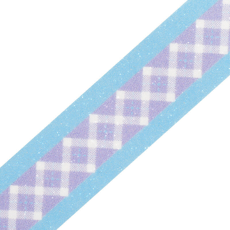 Kirafuwa Sugar Masking Tape - Check Lavender