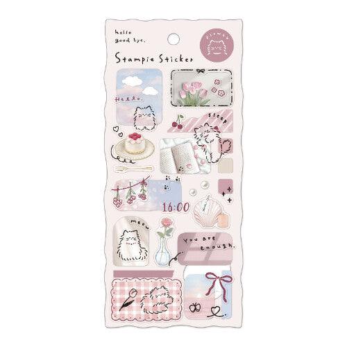 Stampie Sticker & Tracing Paper - Flower Pink