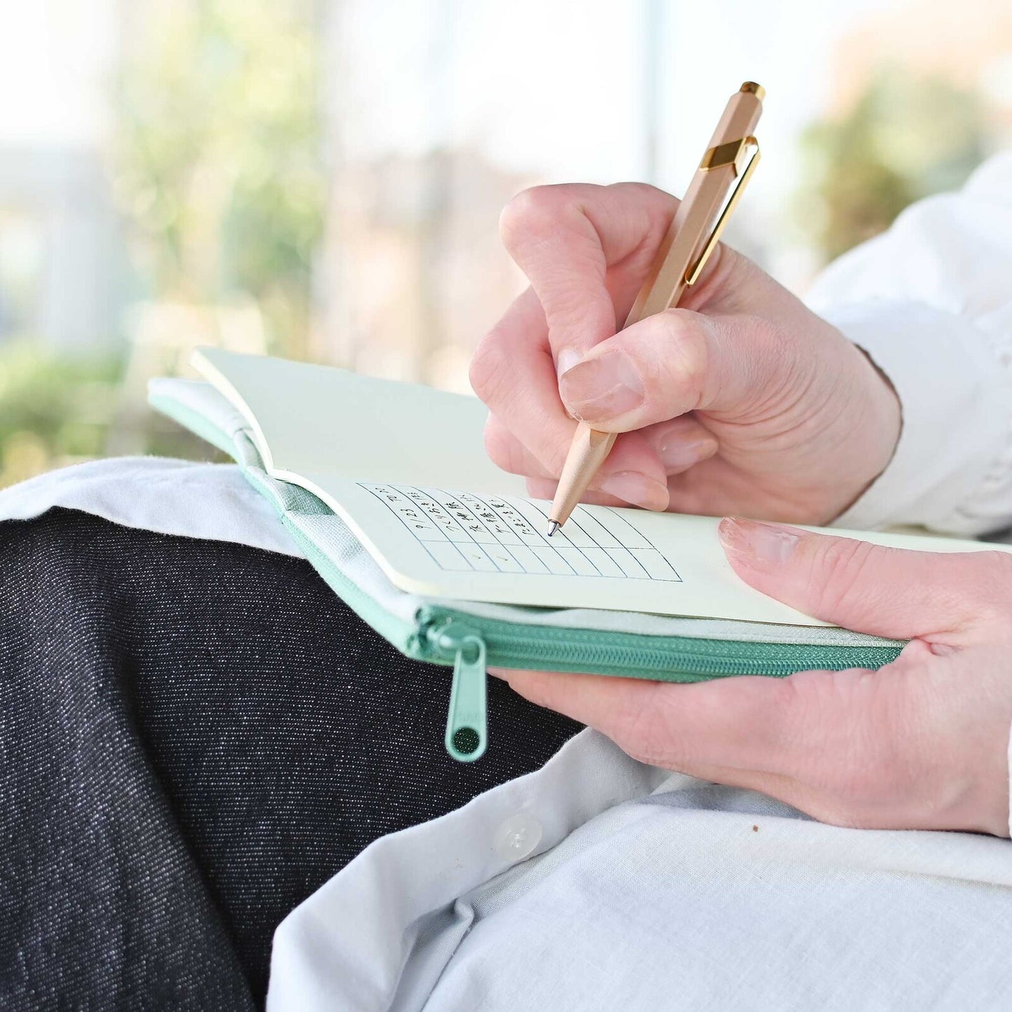 RO-BIKI Note Canvas Cover - Mint Green