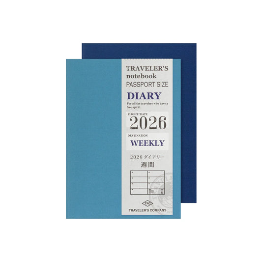 2026 Traveler's Notebook Diary Refill Weekly - Passport Size