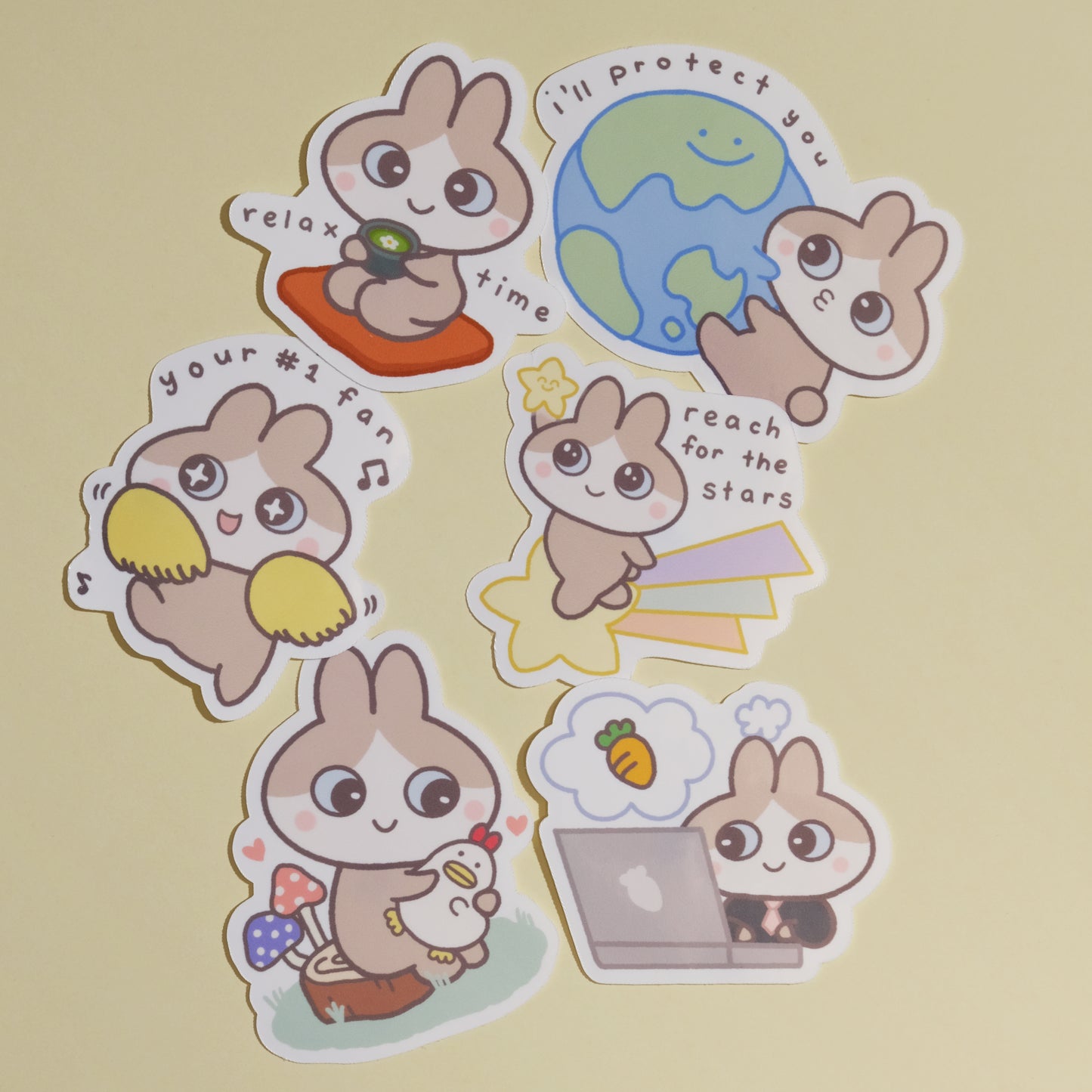 Bunny Vinyl Sticker Pack