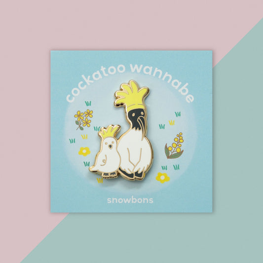 Cockatoo Wannabe Enamel Pin