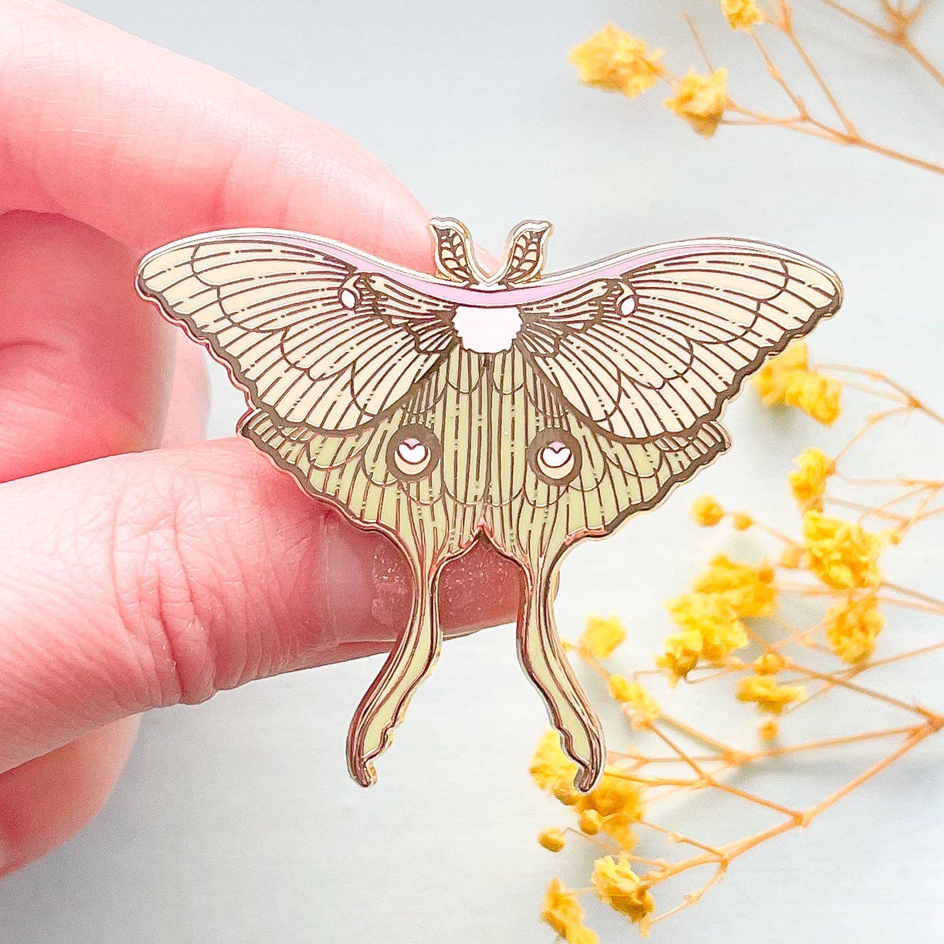 Luna Moth (Actias Luna) Enamel Pin