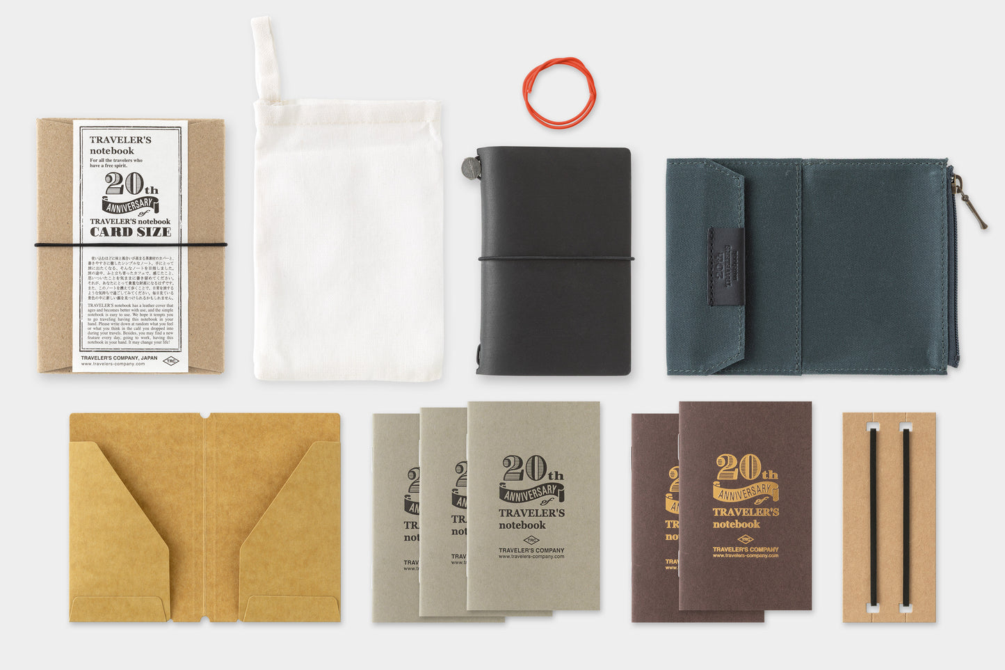 Traveler's Notebook Card Size 20th Anniversary Set
