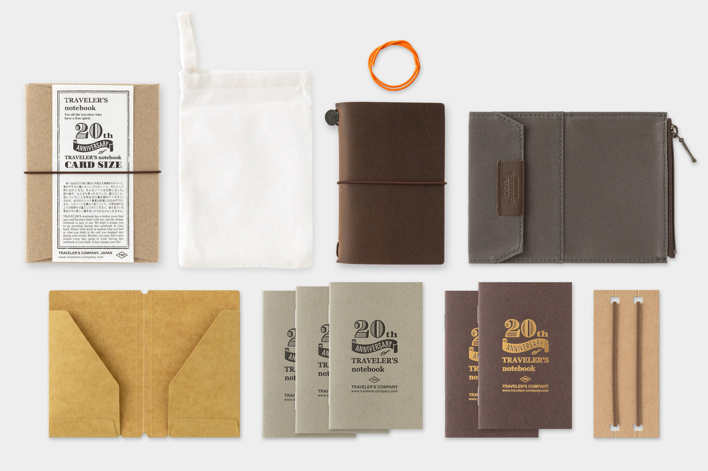 Traveler's Notebook Card Size 20th Anniversary Set