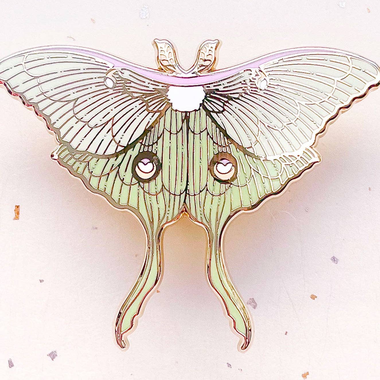 Luna Moth (Actias Luna) Enamel Pin