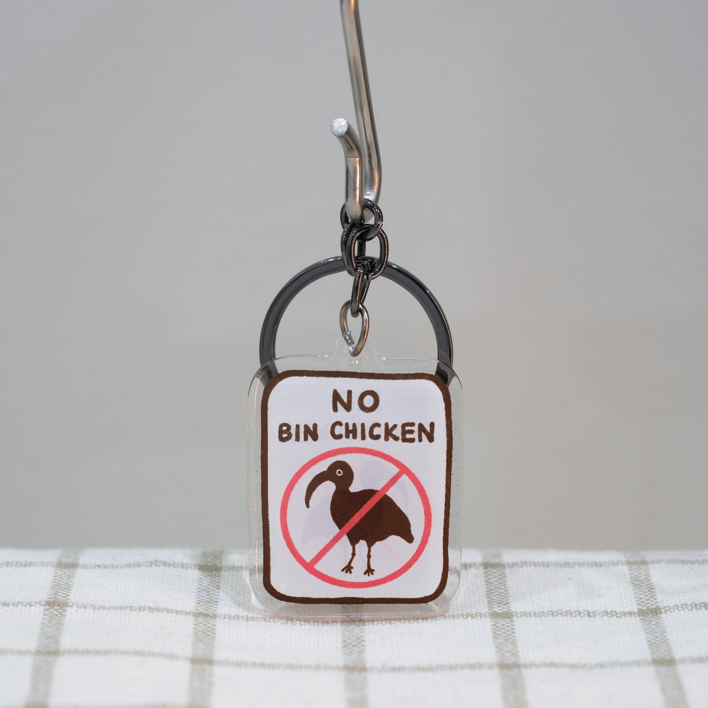 No Bin Chicken Keychain