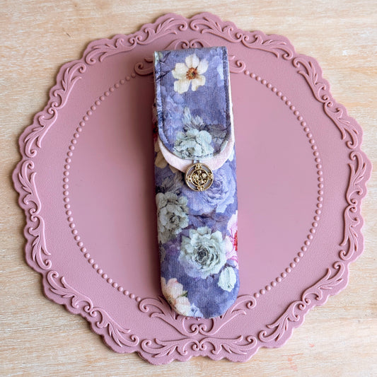 Custom Moonlit Rose Garden 2 Slot Pen Case