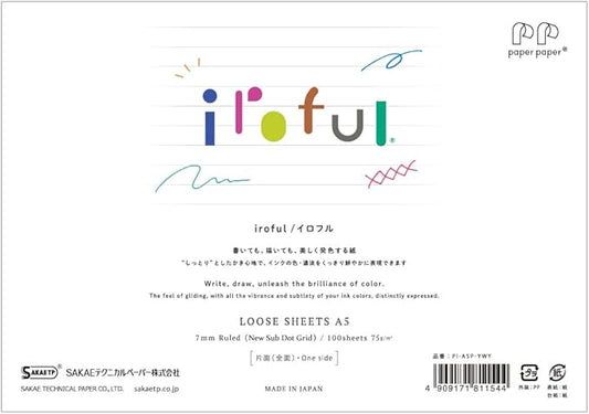 Iroful Loose Sheet A5 - Line (Horizontal)