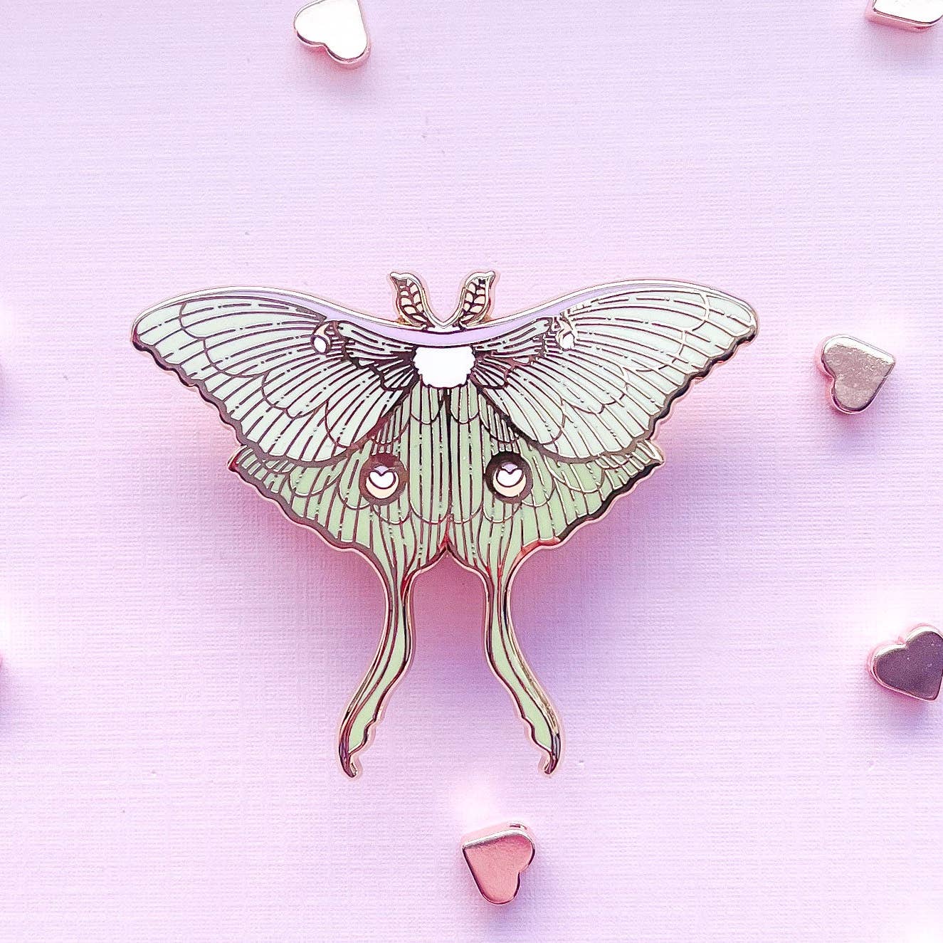 Luna Moth (Actias Luna) Enamel Pin