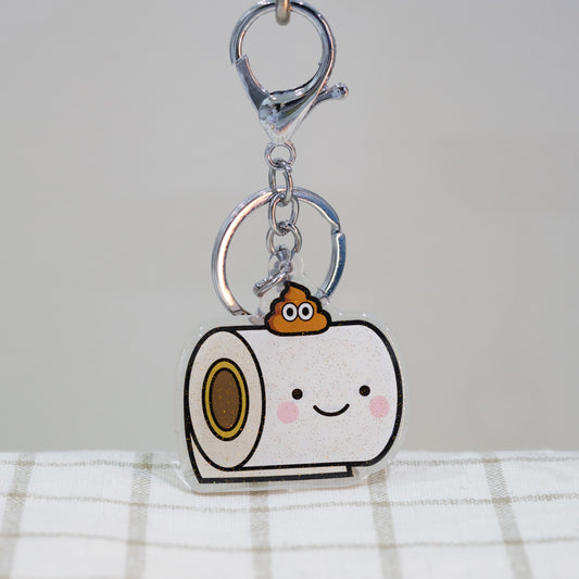 Toilet Paper Keychain