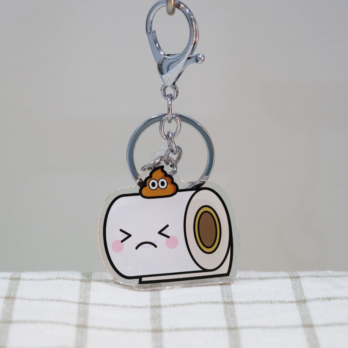 Toilet Paper Keychain