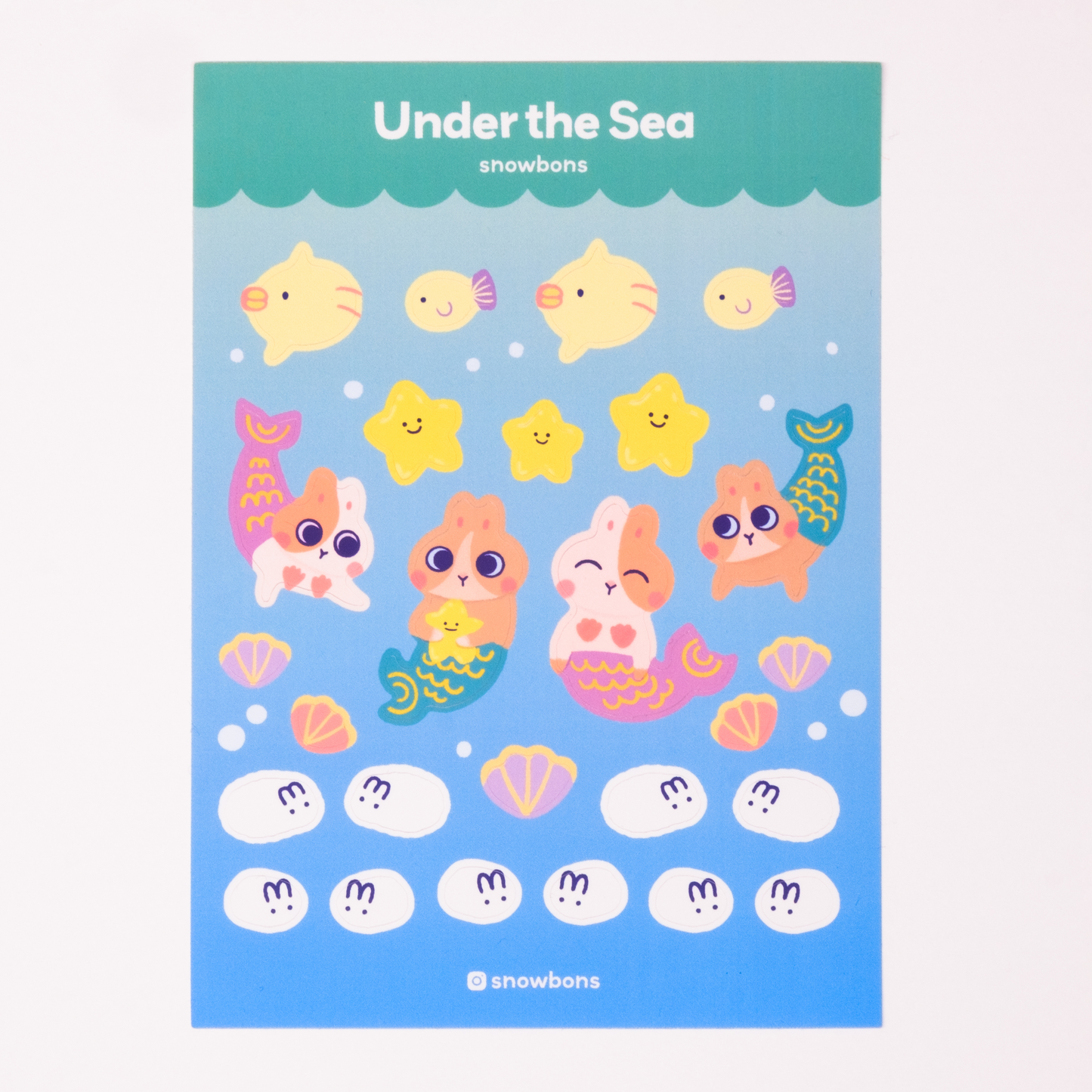 Under the Sea Bunny Sticker Sheet