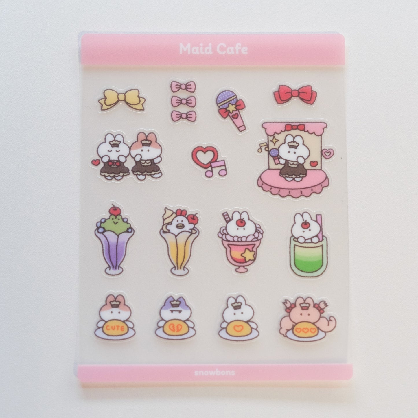 Maid Cafe Sticker Sheet (Set of 2)