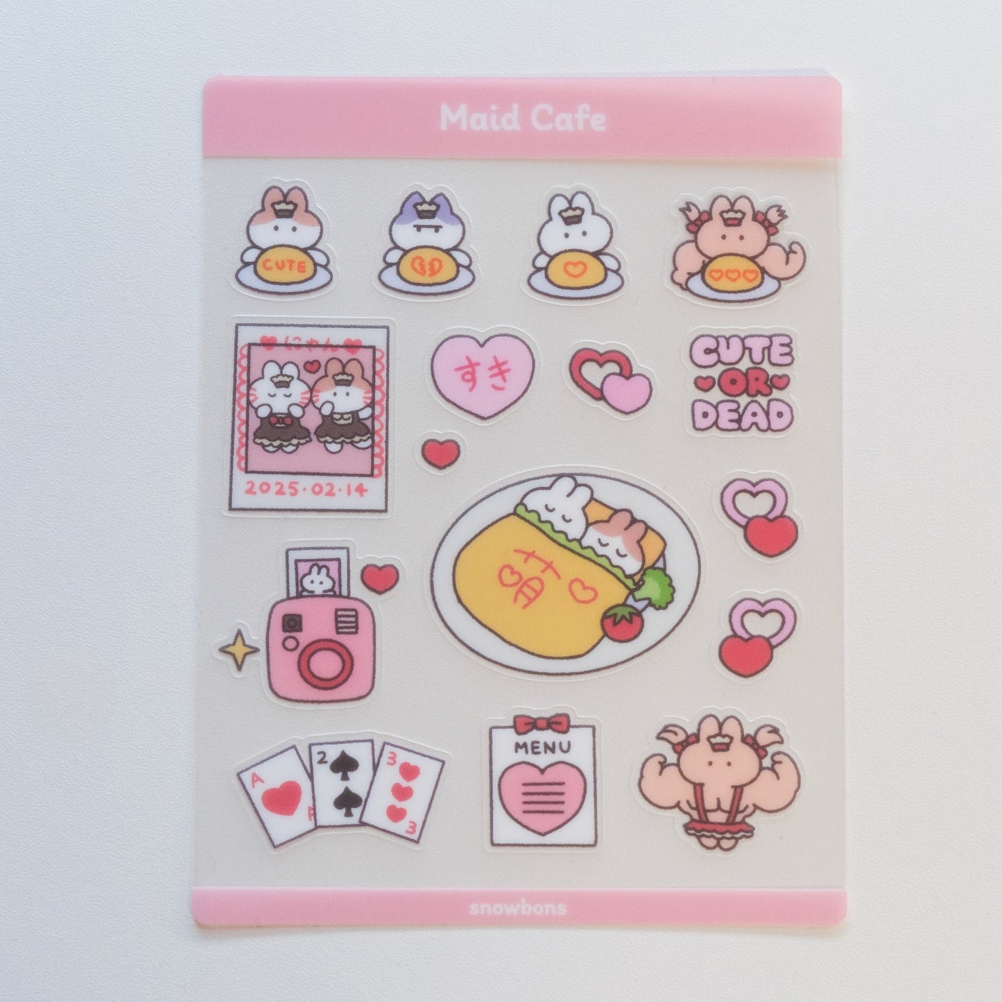 Maid Cafe Sticker Sheet (Set of 2)