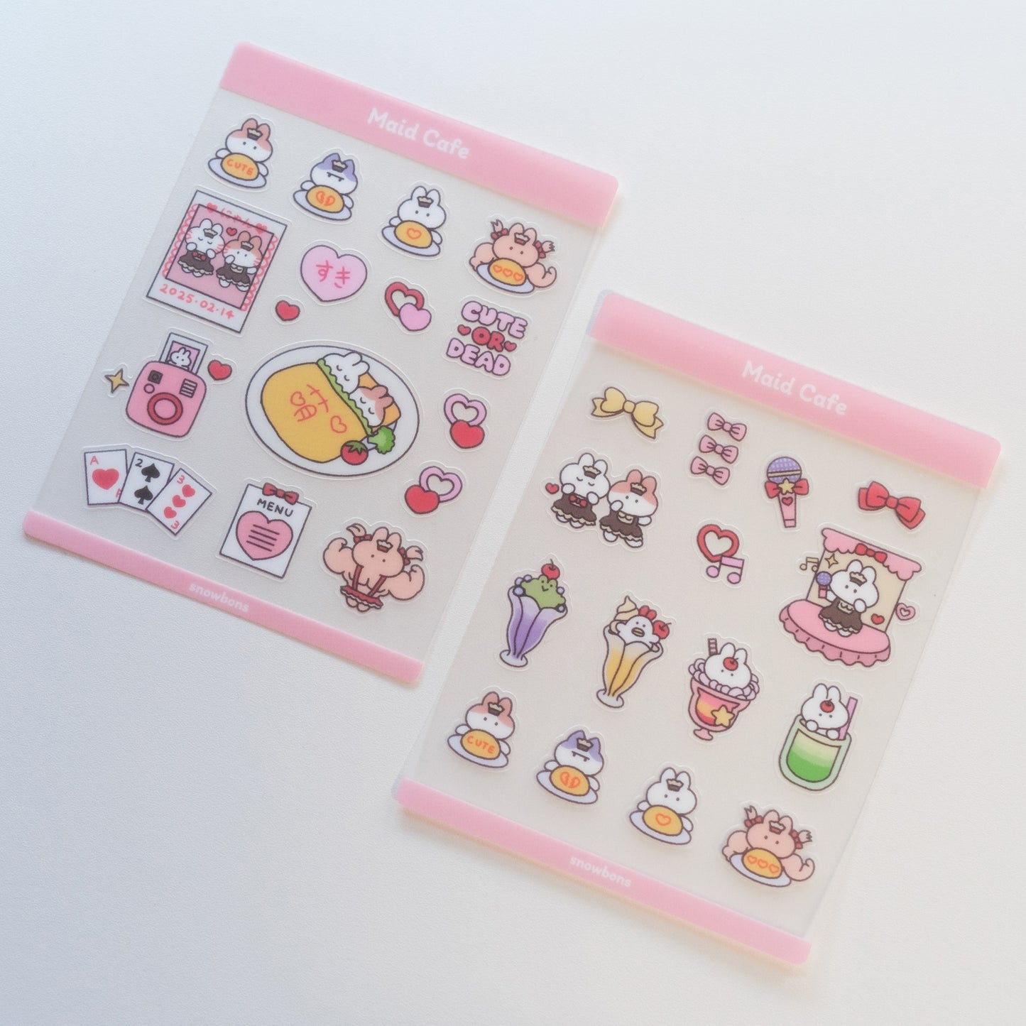 Maid Cafe Sticker Sheet (Set of 2)