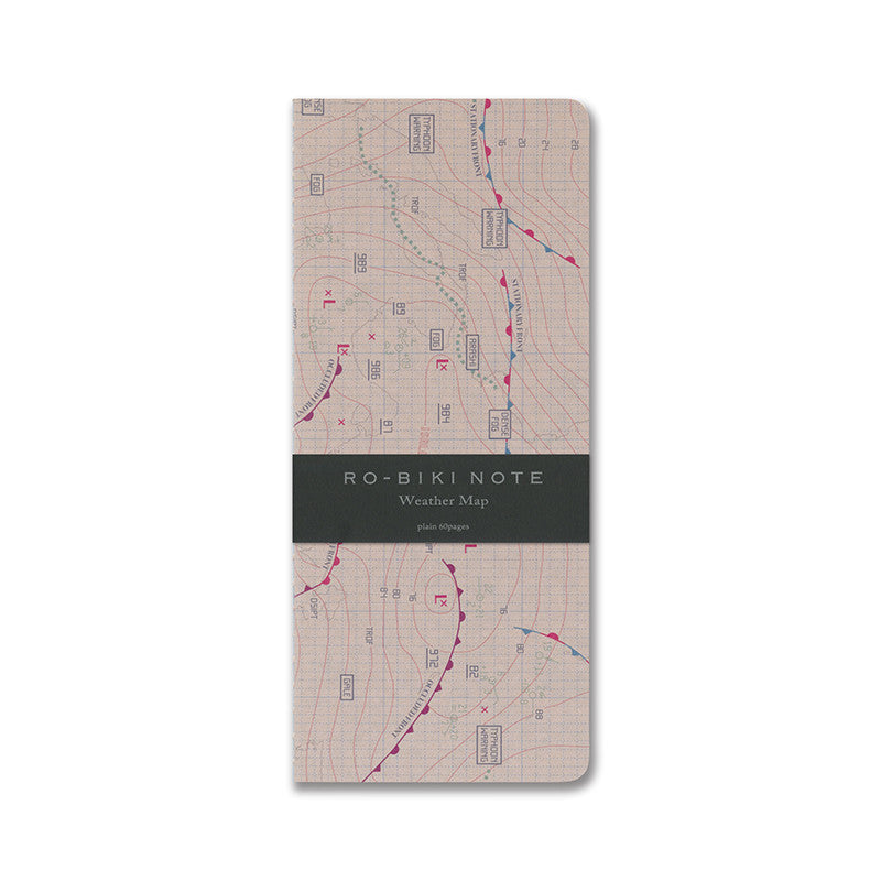 Ro-Biki Note Travel Notebook - Weather Map