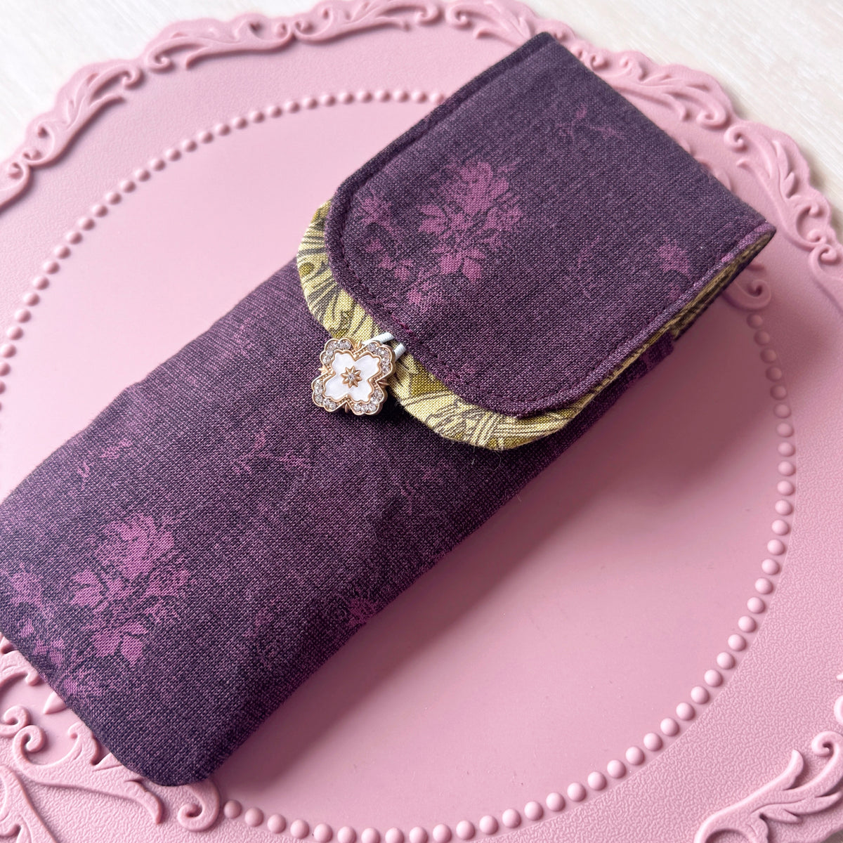 Handmade 3 Slot Dark Academia Pen Case