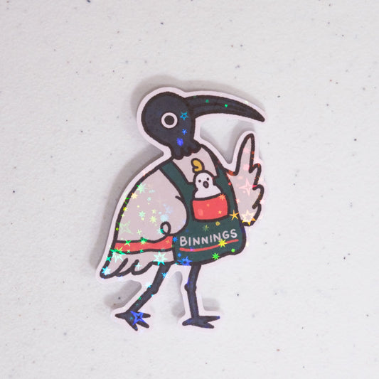 Bin Chicken Binnings Large Vinyl Sticker