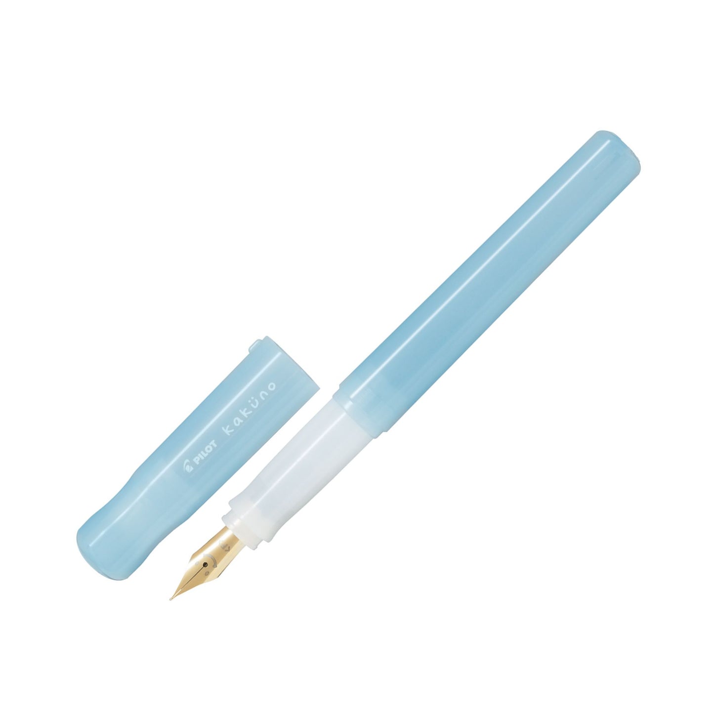 Pilot Kakuno Smiley Face Fountain Pen - Madoromi - Light Blue