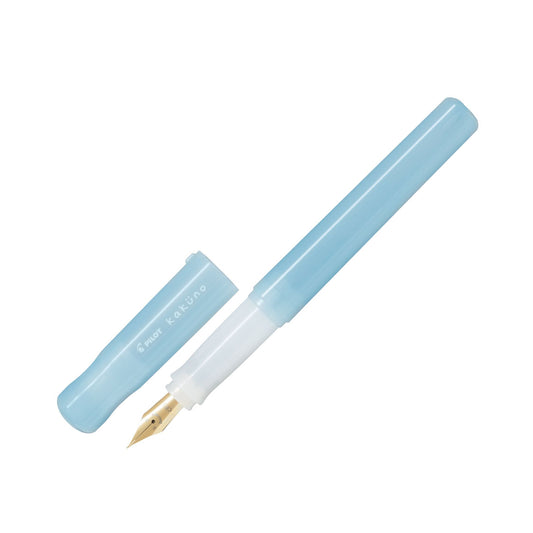 Pilot Kakuno Smiley Face Fountain Pen - Madoromi - Light Blue