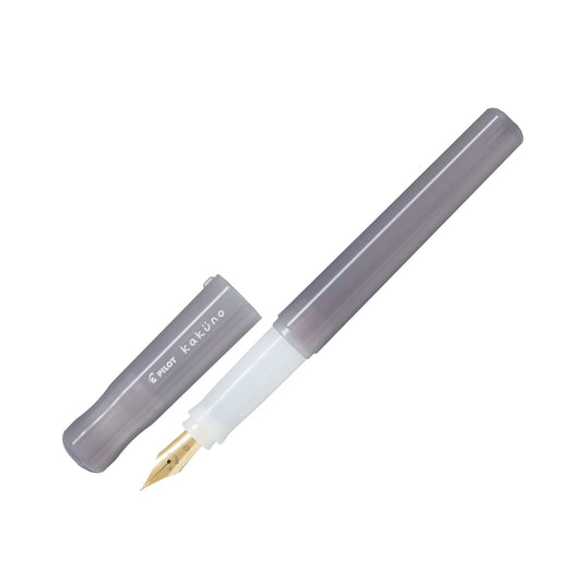 Pilot Kakuno Smiley Face Fountain Pen - Madoromi - Gray