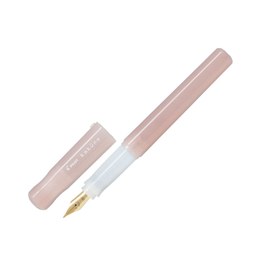 Pilot Kakuno Smiley Face Fountain Pen - Madoromi - Light Pink