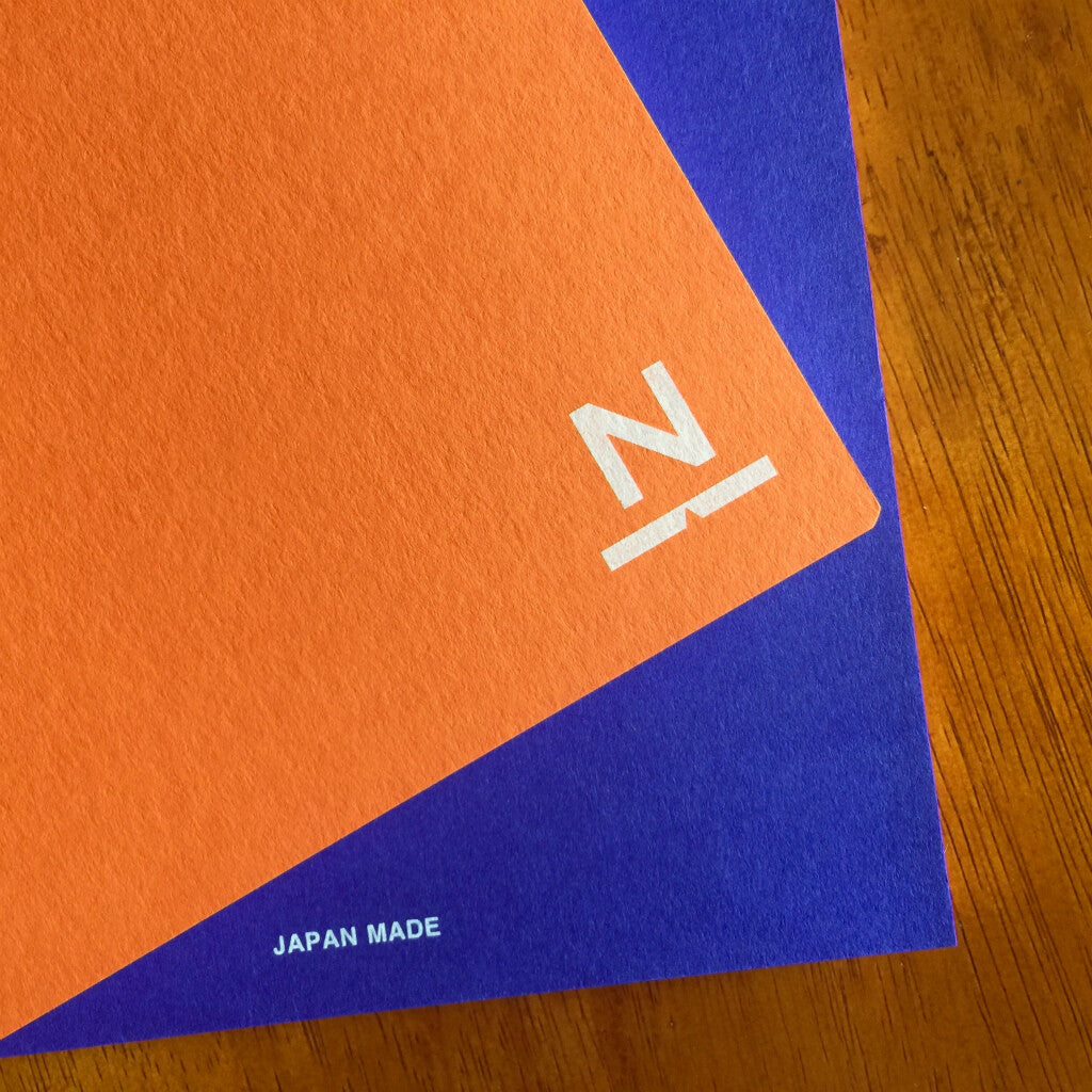 Nombre A5 Notebook N (#01 Orange & Royal Blue)