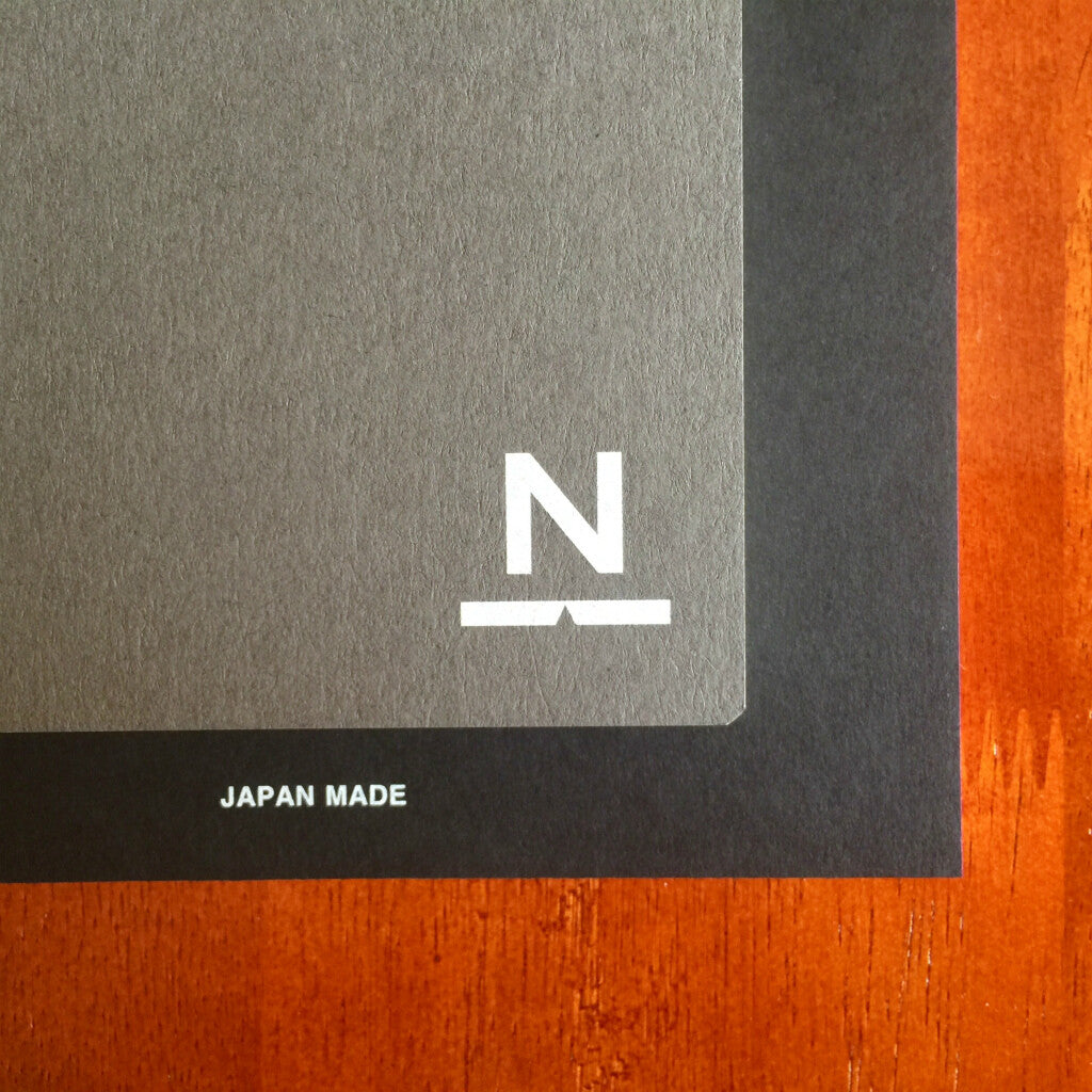 Nombre A5 Notebook N (#14 Dark Gray & Black)