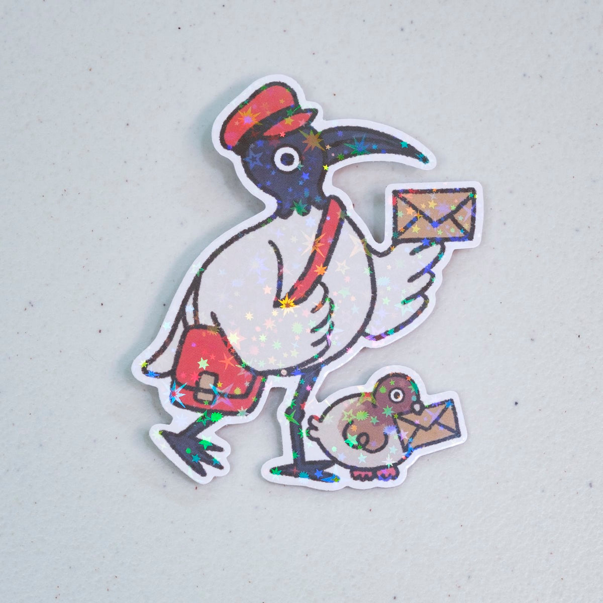 Bin Chicken Mailman Large Vinyl Sticker