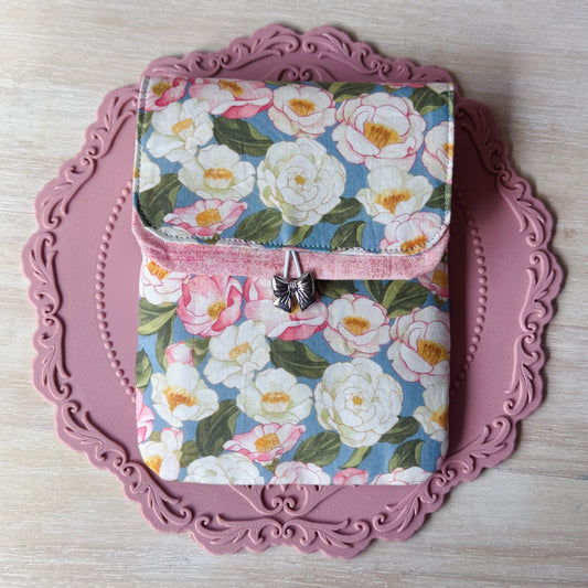 Handmade Camellia Grove 6 Slot Pen Case