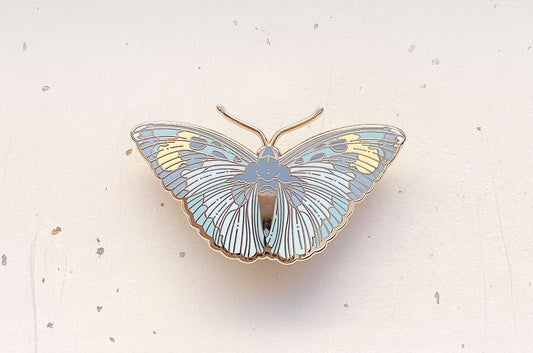 Widespread Forester Butterfly (Euphaedra Medon) Enamel Pin