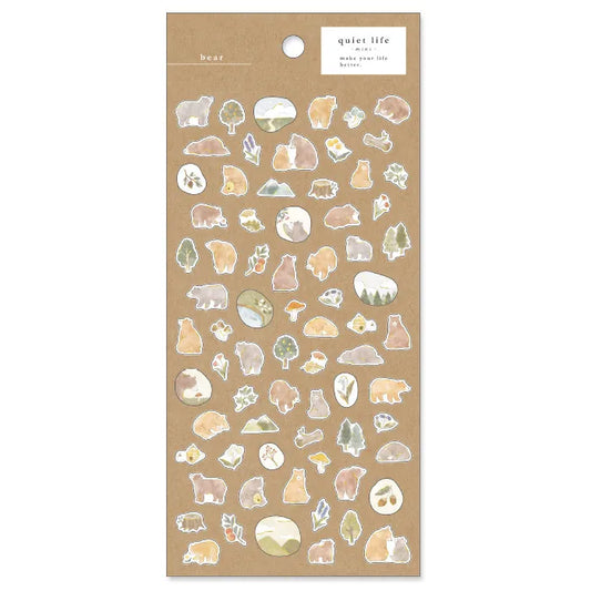 Quiet Life Mini Stickers - Bear