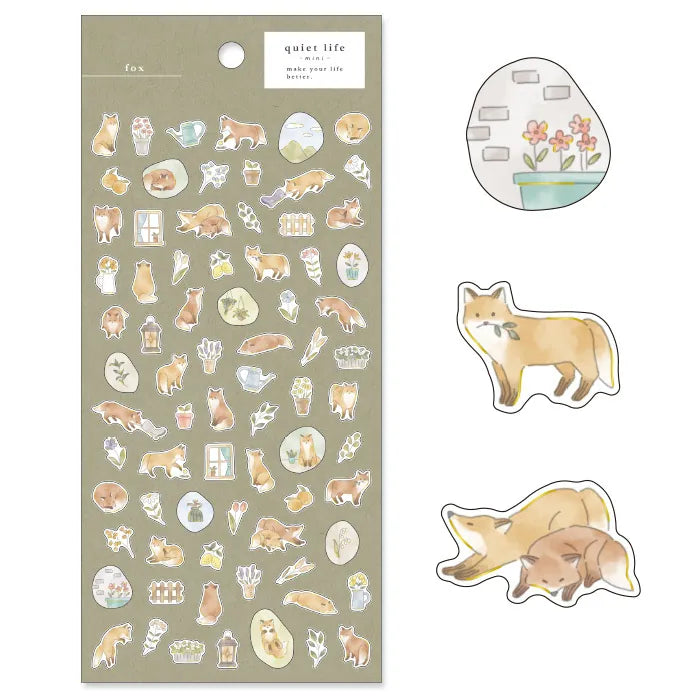 Quiet Life Mini Stickers - Fox