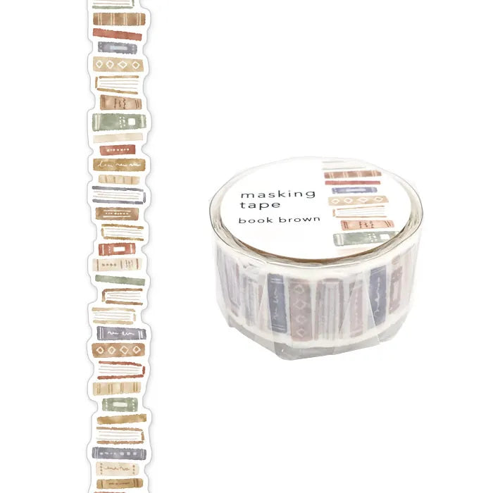 Brown Book Die-cut Masking Tape