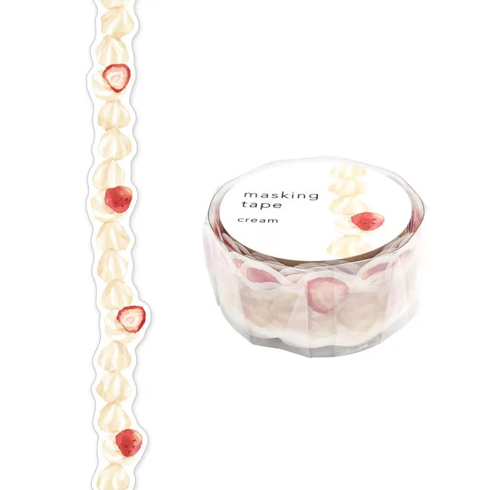 Strawberries and Cream Die-cut Masking Tape