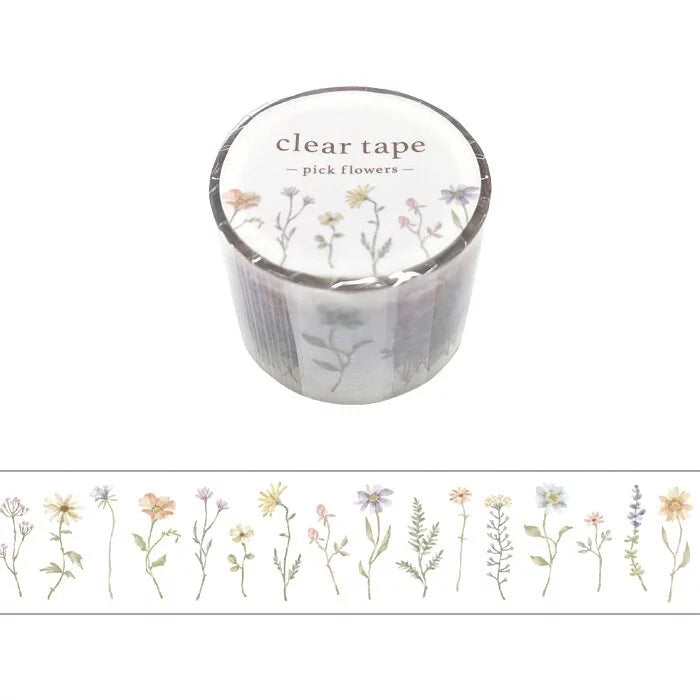 Pick Flowers Clear Tape