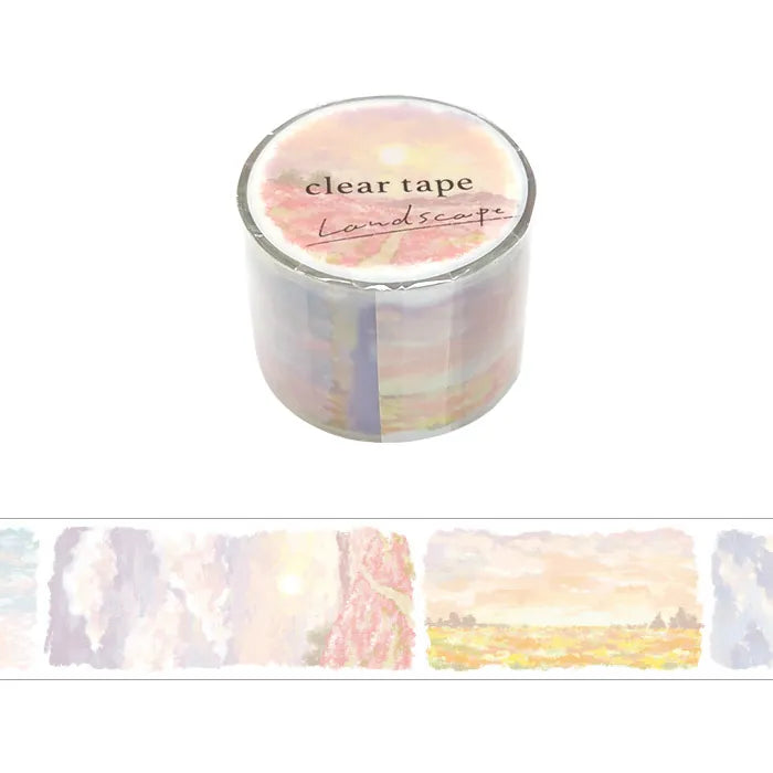 Landscape Clear Tape - Scarlet Clouds